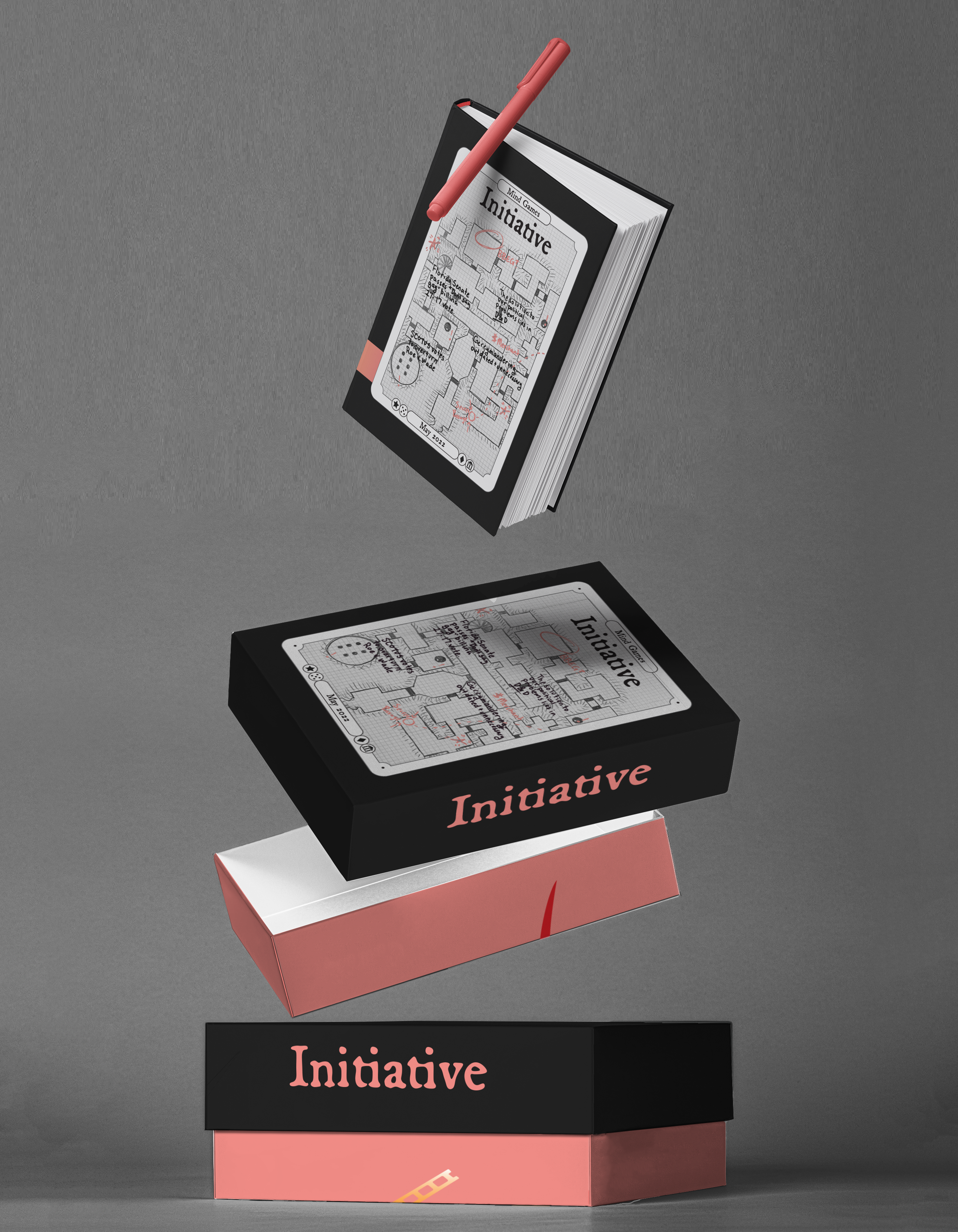 Initiative is a publication combining my two greatest loves, tabletop rpgs and political debate. The full publication can be viewed in my portfolio.